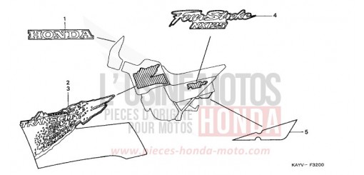 MARQUE/RAYURE NX125V de 1997